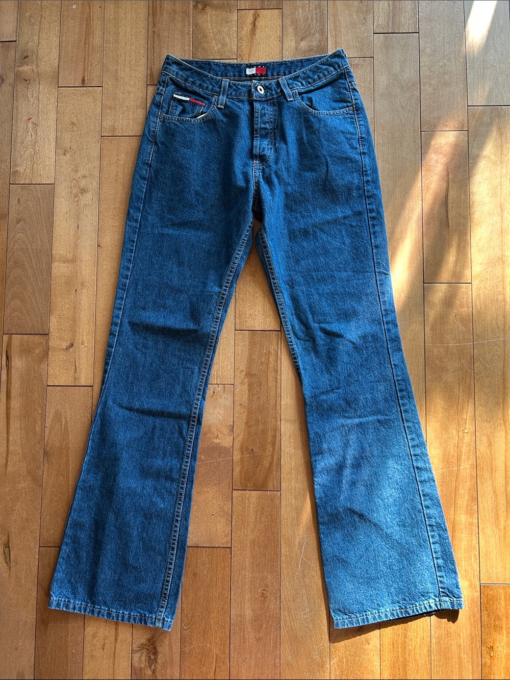 Rare “Made in Canada” Vintage Tommy Hilfiger Classic Dark Blue Flare Jeans
